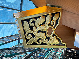 破風飾り隅木木口飾り